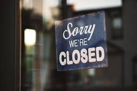 Sorry we are closed