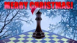 Merry xmas with chess piece